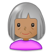 Femme Âgée: Peau Moyenne Femme Âgée: Peau Moyenne