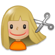 Personne Qui Se Fait Couper Les Cheveux: Peau Moyennement Claire Personne Qui Se Fait Couper Les Cheveux: Peau Moyennement Claire