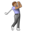 Joueur De Golf: Peau Moyenne Joueur De Golf: Peau Moyenne