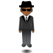 Personne En Costume En Lévitation: Peau Moyennement Foncée Personne En Costume En Lévitation: Peau Moyennement Foncée