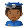 Policier: Peau Moyennement Foncée Policier: Peau Moyennement Foncée