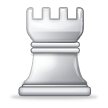 Tour d'échecs blanche Tour d'échecs blanche