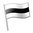 Drapeau blanc avec bande centrale noire horizontale Drapeau blanc avec bande centrale noire horizontale