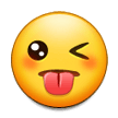 Visage Qui Tire La Langue Et Fait Un Clin D’Œil Visage Qui Tire La Langue Et Fait Un Clin D’Œil