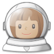 Astronaute Femme: Peau Moyenne Astronaute Femme: Peau Moyenne
