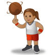 Femme Avec Ballon: Peau Moyenne Femme Avec Ballon: Peau Moyenne