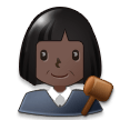 Juge Femme: Peau Foncée Juge Femme: Peau Foncée