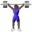Femme Haltérophile: Peau Foncée Femme Haltérophile: Peau Foncée