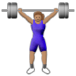 Femme Haltérophile: Peau Moyenne Femme Haltérophile: Peau Moyenne