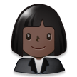 Employée De Bureau: Peau Foncée Employée De Bureau: Peau Foncée