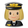 Pilote Femme: Peau Moyennement Claire Pilote Femme: Peau Moyennement Claire