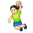 Handballeuse: Peau Claire Handballeuse: Peau Claire