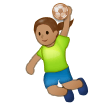 Handballeuse: Peau Moyenne Handballeuse: Peau Moyenne