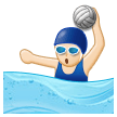Joueuse De Water-Polo: Peau Claire Joueuse De Water-Polo: Peau Claire