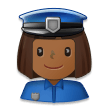 Policière: Peau Moyennement Foncée Policière: Peau Moyennement Foncée