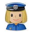 Policière: Peau Moyennement Claire Policière: Peau Moyennement Claire