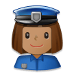 Policière: Peau Moyenne Policière: Peau Moyenne