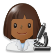 Scientifique Femme: Peau Moyennement Foncée Scientifique Femme: Peau Moyennement Foncée