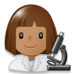 Scientifique Femme: Peau Moyenne Scientifique Femme: Peau Moyenne