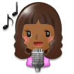 Chanteuse: Peau Moyennement Foncée Chanteuse: Peau Moyennement Foncée