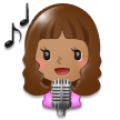Chanteuse: Peau Moyenne Chanteuse: Peau Moyenne
