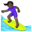 Surfeuse: Peau Foncée Surfeuse: Peau Foncée