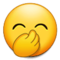 Faccina Con Mano Sulla Bocca