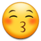 Faccina Che Bacia Con Occhi Chiusi