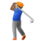 Golfista Uomo: Carnagione Medio-Scura