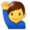 Uomo Con Mano Alzata