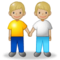 Due Uomini Che Si Tengono Per Mano: Carnagione Medio-Chiara