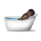 Persona Che Fa Il Bagno: Carnagione Scura