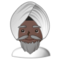Persona Con Turbante: Carnagione Scura