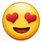 Faccina Con Sorriso E Occhi A Cuore