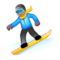 Persona Sullo Snowboard: Carnagione Media