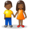 Donna E Uomo Che Si Tengono Per Mano: Carnagione Medio-Scura