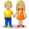 Donna E Uomo Che Si Tengono Per Mano: Carnagione Medio-Chiara