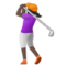 Golfista Donna: Carnagione Scura