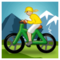 Ciclista Donna Di Mountain Bike: Carnagione Medio-Chiara