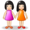 Due Donne Che Si Tengono Per Mano: Carnagione Chiara