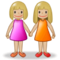 Due Donne Che Si Tengono Per Mano: Carnagione Medio-Chiara