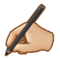 Mano Che Scrive: Carnagione Medio-Chiara