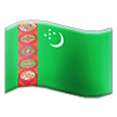 Flagga: Turkmenistan Flagga: Turkmenistan