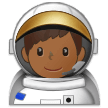 Manlig astronaut: Mellanmörk Hudton