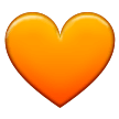 Orange hjärta