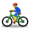 Person som cyklar