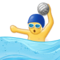Person som spelar vattenpolo
