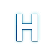 Regional indikatorsymbol bokstav H Regional indikatorsymbol bokstav H