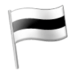 Vit flagga med svart vågrät mittrand Vit flagga med svart vågrät mittrand