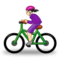 Kvinna som cyklar: Ljus Hudton